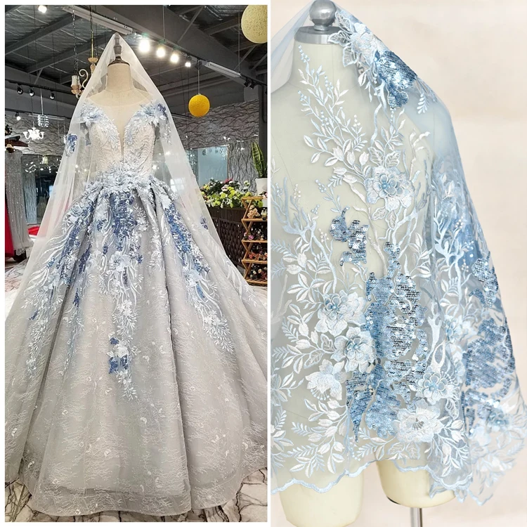 Кружевная ткань с трехмерной вышивкой блестками для свадьбы ручной работы | Дом и