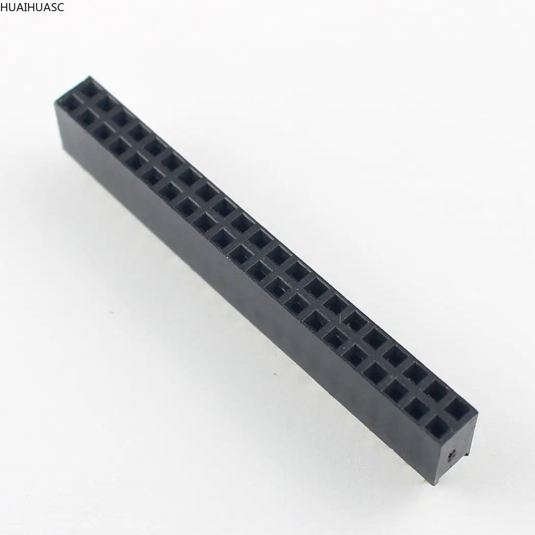 10 шт. 2 54 мм шаг 2x21 Pin код 42 Женский двойной прямой ряд штыревой разъем