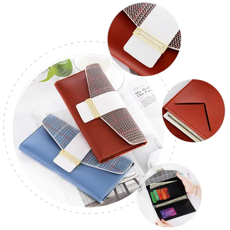Clearance Sale Bag PU Leather Long Wallet for Women Purse Girls Ladies Fashion Money Multi-function Clutch Card Holder | Багаж и сумки