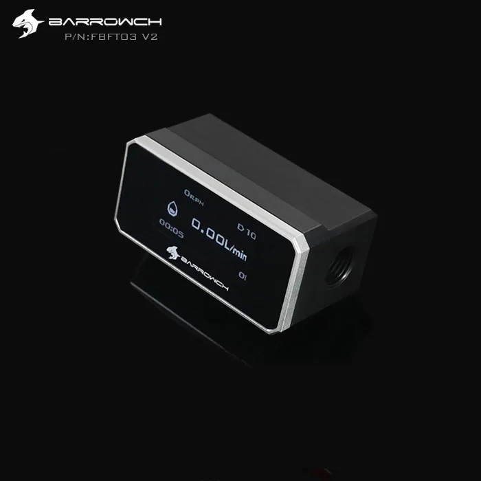 Silver Panel Barrowch FBFT03-V2, цифровой дисплей OLED ротор расходомеры, многоцветная панель из алюминиевого сплава+ пом корпус, обнаружение в реальном времени - Цвет лезвия: Silver Panel