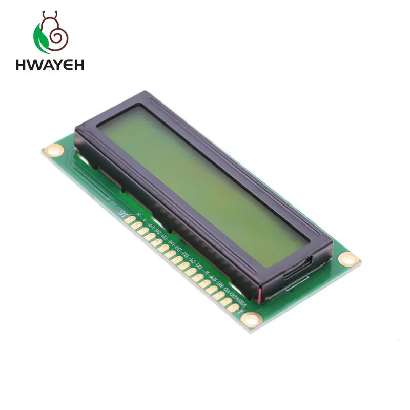 1 шт. ЖК модуль 1602A 1602 зеленый экран 16x2 символ дисплей Module.1602 5V и белый код для