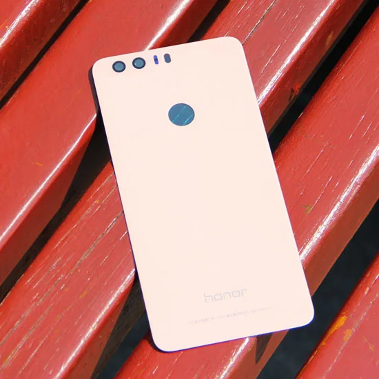 Pink Оригинальная задняя крышка из стекла для huawei, чехол для huawei Honor 8, FRD-AL00, задняя крышка для задней двери, Защитные чехлы для телефонов - Цвет: Pink