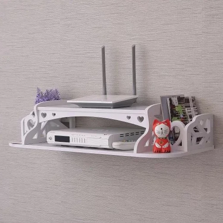 DIY резной деревянный из ДВП STB удаленного Управление держатель ТВ комплект топ