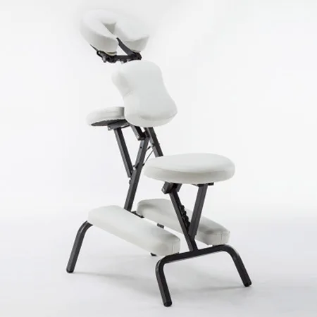 white New KY-BJ001 Portable Multiple Colors Massage Chair High-quality Scraping Chair Beauty Bed Adjustable Folding Chair 46*56*120cm - Color: white