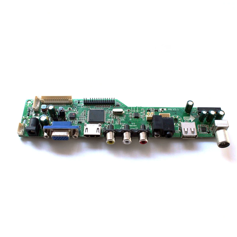 M6V5 ЖК дисплей ТВ плата контроллера с AV VGA Аудио USB HDMI порт подключения типа c:
