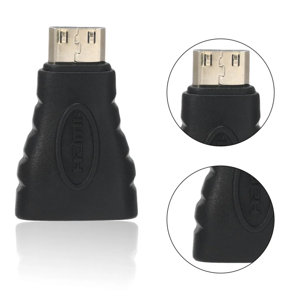 Позолоченный 1080P мини male HDMI к стандартному женскому удлинительному адаптеру