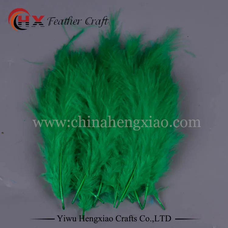 Dark green Фабрика 100 шт 4-6 дюймов 10-15 см куриные пары перья индейки Марабу для карнавала DIY Перья Ремесло - Цвет: Dark green