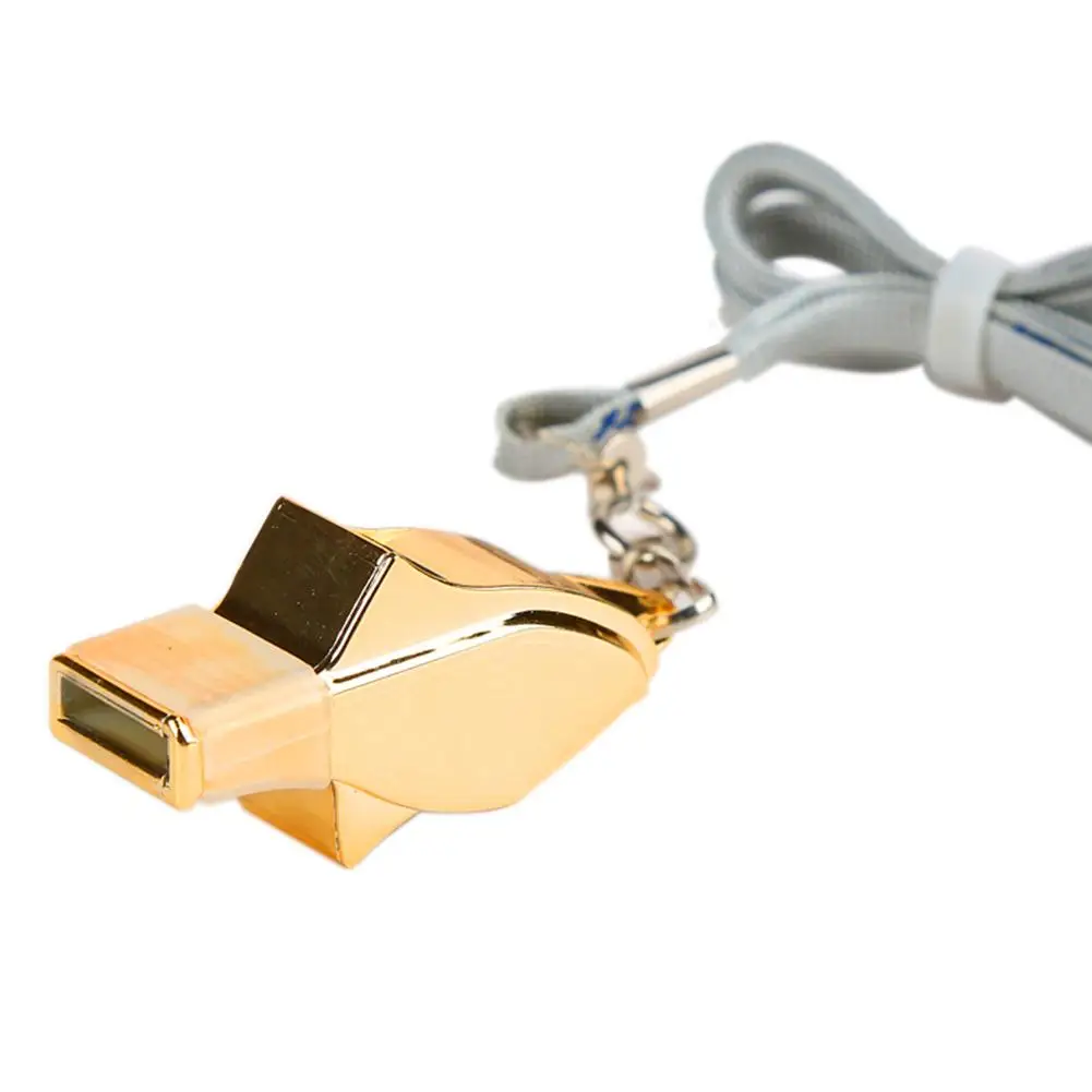 

Golden Dolphin Shaped Whistle Guard Teeth Whistle Professional Referee Whistle for Basketball Football Match