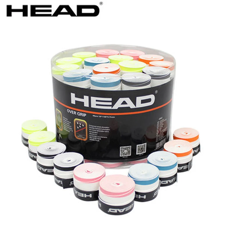 10 шт. PRO Head Tennis Grip Overgrip Теннисная ракетка PU Overgrip впитывающая пот лента Raqueta Tenis Grip противоскользящая Tenis лента для ракетки - Цвет: 2Colors random