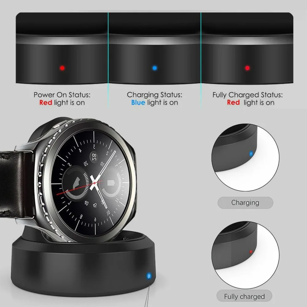 Зарядное устройство для Samsung Gear S3 портативная беспроводная зарядная док станция