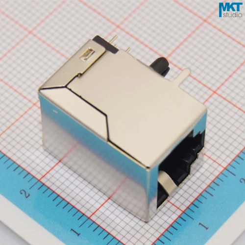 10 шт. образец серия 59 21 3 мм медный гнездовой разъем RJ45 Ethernet PCB модульный для