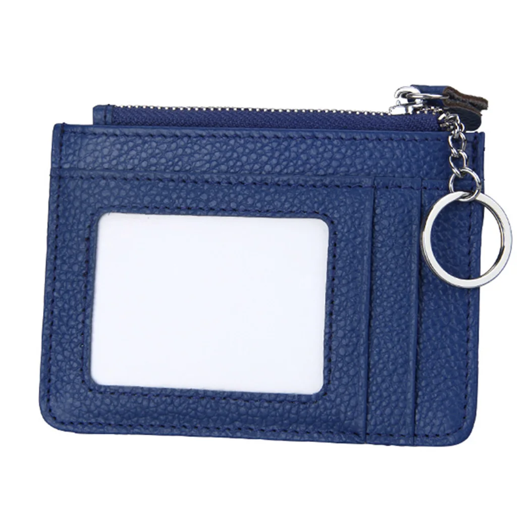 Anti-Theft Brush RFID Card Wallet Men Women Leather Clip Zipper Credit Card Holder Ladies Male Money Coin Purse Package Wallets