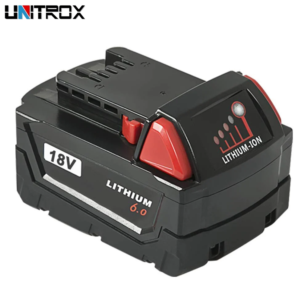 18 в 6.0AH литий ионная Батарея Совместимость с Милуоки 48 11 1852 M18 redlithium XC 1850