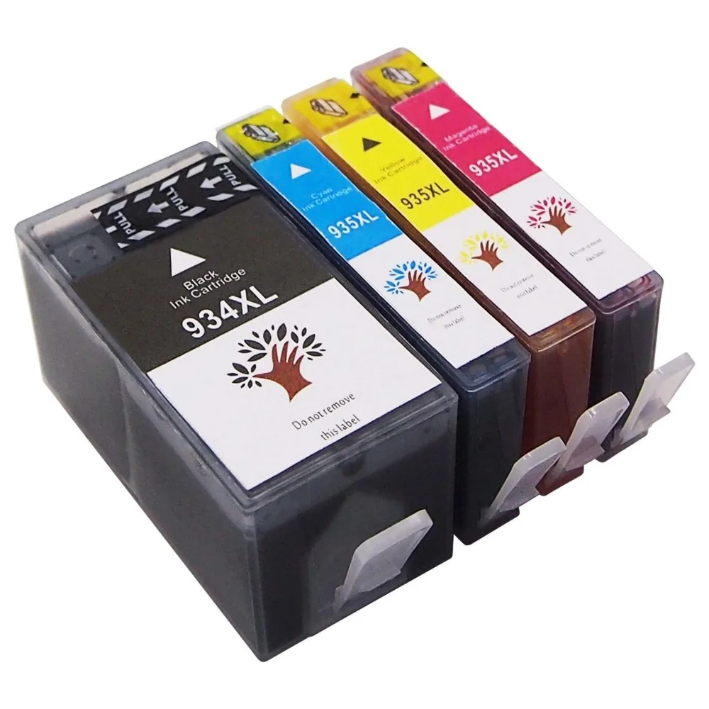 GREENSKY 4PK 934XL 935XL чернил Набор картриджей для hp OfficeJet Pro 6230 6830 Officejet e все в одном 6815 6812
