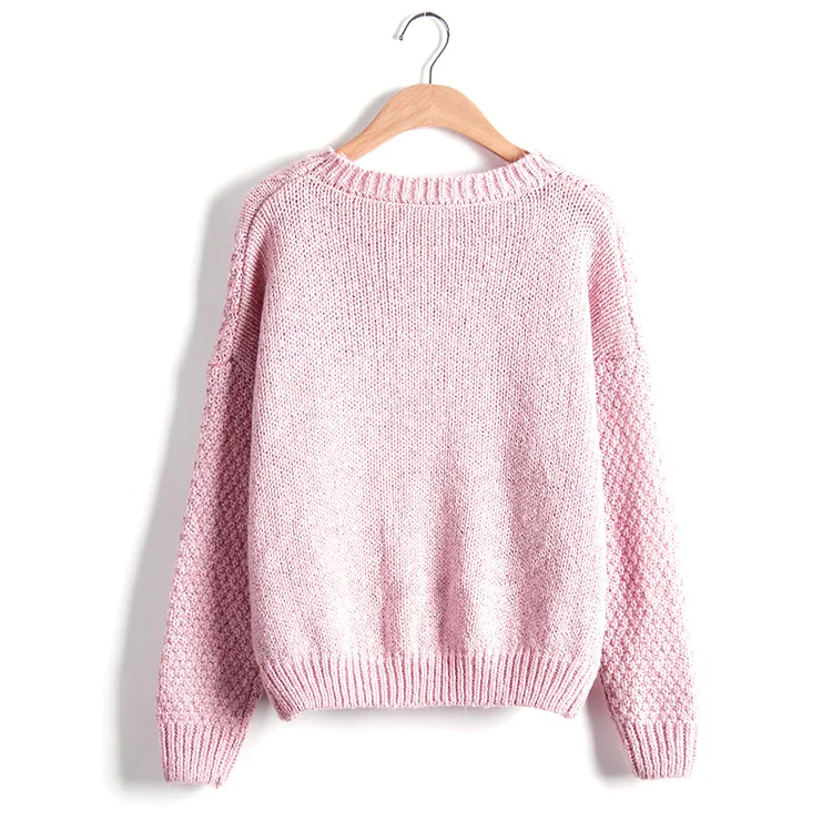 

Bothwinner Pull Femme 2017 Autumn Winter Women Sweaters And Pullovers Thick Knitting Mohair Sweater Female Loose Women Jumper