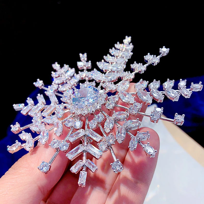 ASNORA Moda exquisita circon perla broche Pins Para trajes vestido Banquete de alta calidad nieve boda broches joyeria para las