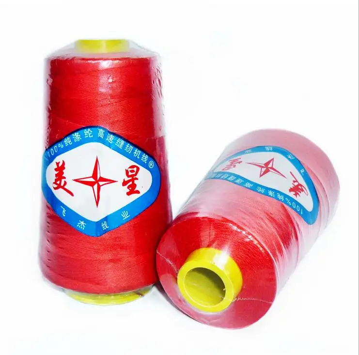 Высококачественная 2000 Полиэстеровая джинсовая/швейная нить/Нитки для багажа 100%