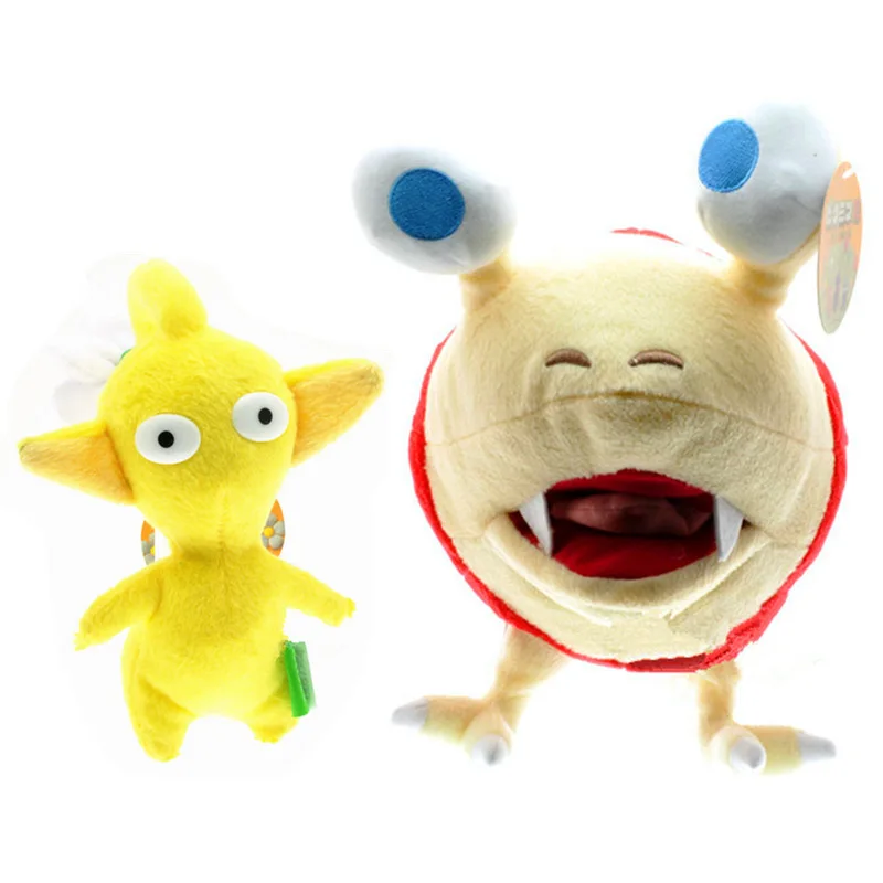 Плюшевые игрушки Pikmin с желтым цветком из мультфильма Bulborb Chappy 2 шт./лот|Персонажи