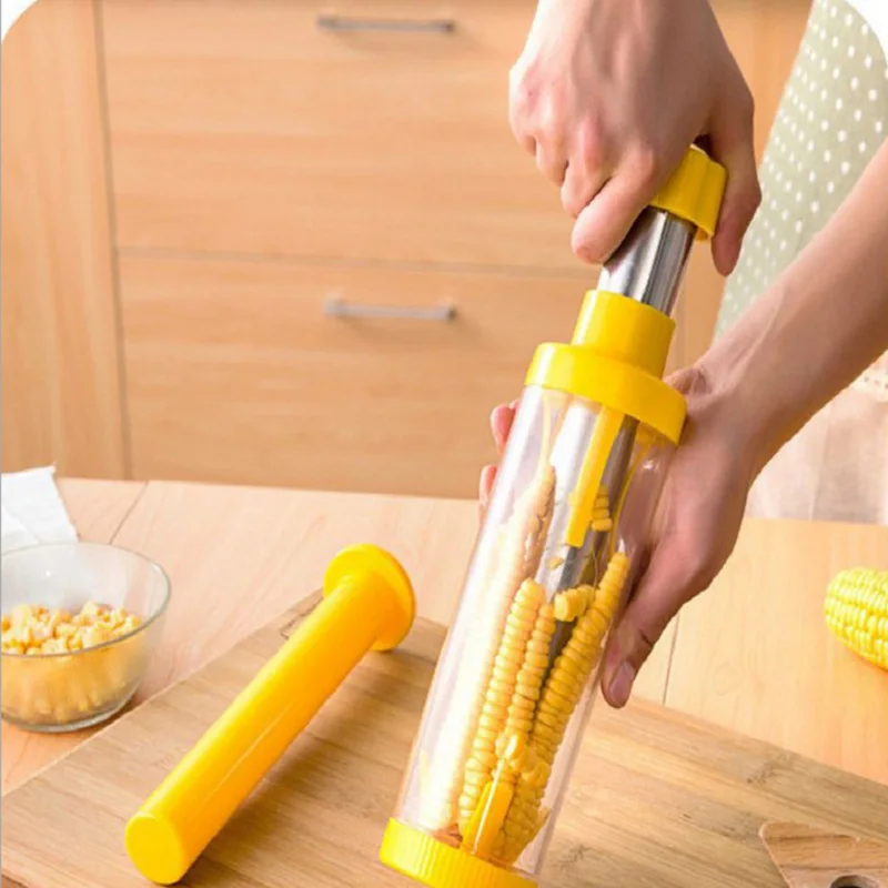 1Pcs Corn Peelers Yellow Stainless Steel Shaver Grain Separator Corns Planing Device Kitchen Cookware Vegetable Tools | Дом и сад