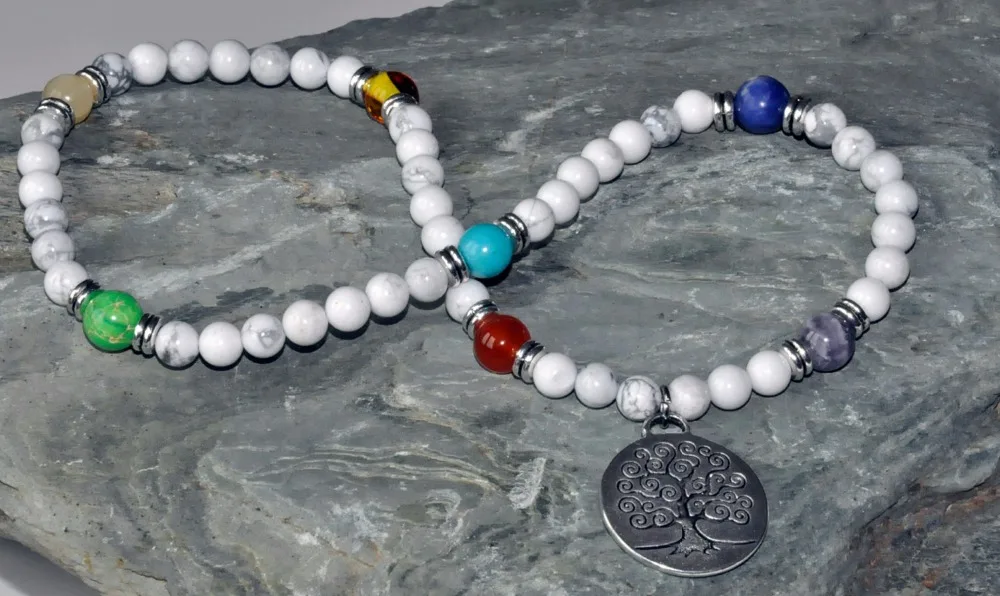 Снятие стресса баланс 54 Mala бусы браслет Ом Йога мантра медитация буддийский 7