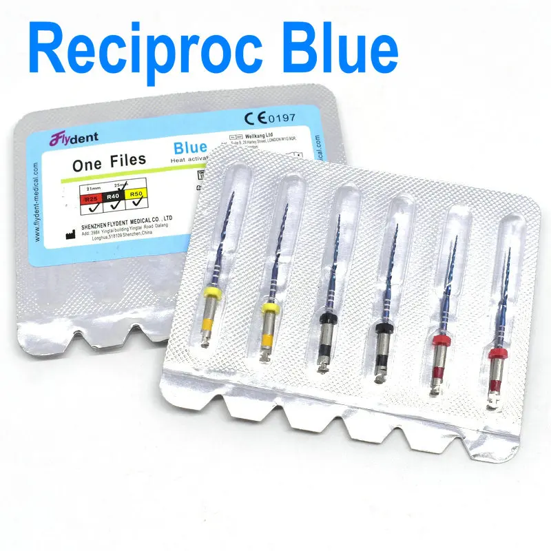 25mm Blue R25-50 Стоматологический инструмент для отбеливания зубов, один напильник, синие роторные напильники, эндодонтические напильники 25 мм, зубные напильники для стоматологических инструментов - Цвет: 25mm Blue R25-50