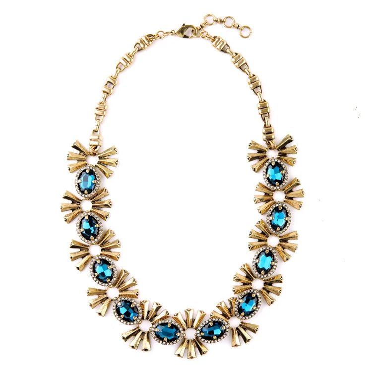 Стильные женские модные ювелирные изделия из цинкового сплава ожерелье с