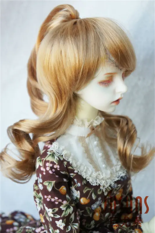 JD180 1/3 синтетический мохеровый парик Размер 8-9 дюймов BJD кукла парик виниловая кукла играть куклы парики клип куклы парики