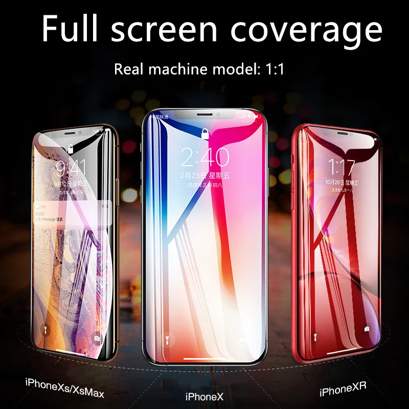 JOYCE защита экрана iphone X Закаленное стекло для iPhone XR XSMax защитная пленка полное
