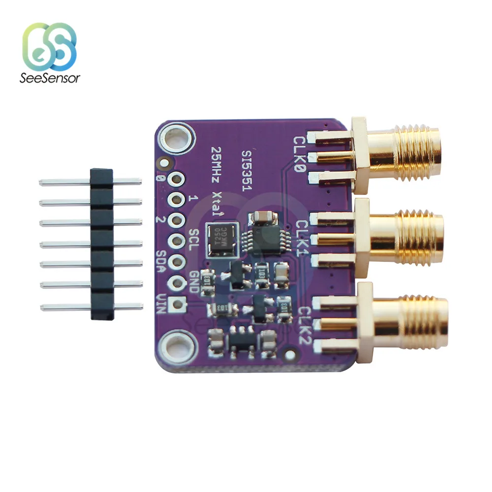 Генератор сигналов Si5351A Si5351 I2C 3 5 в постоянного тока генератор для Arduino CJMCU
