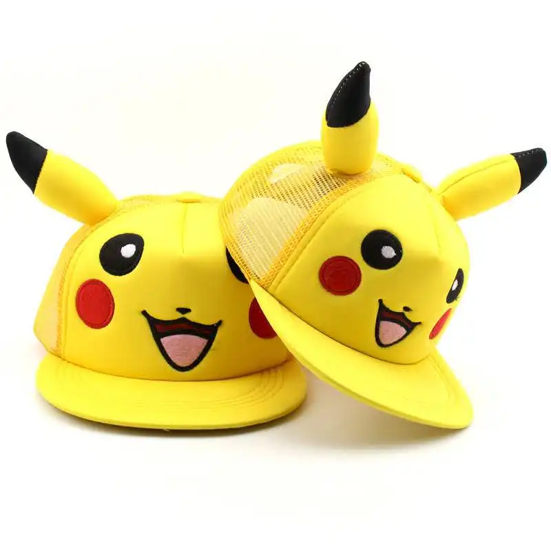 Хлопок новый фильм детектив шляпа Пикачу косплэй костюм Snapback унисекс Бейсбол