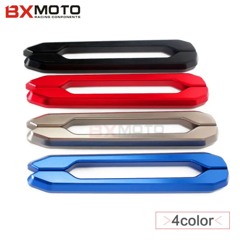 Черные Мотоциклетные аксессуары ЧПУ Алюминиевый задний поручни заднего сиденья