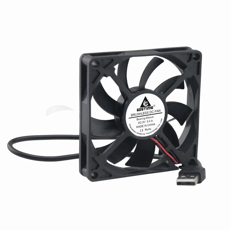Gdstime 100 шт. 8015 DC 5 в 80x80x15 мм 8 см USB кулер компьютерный M охлаждающий вентилятор 80 x 15 3