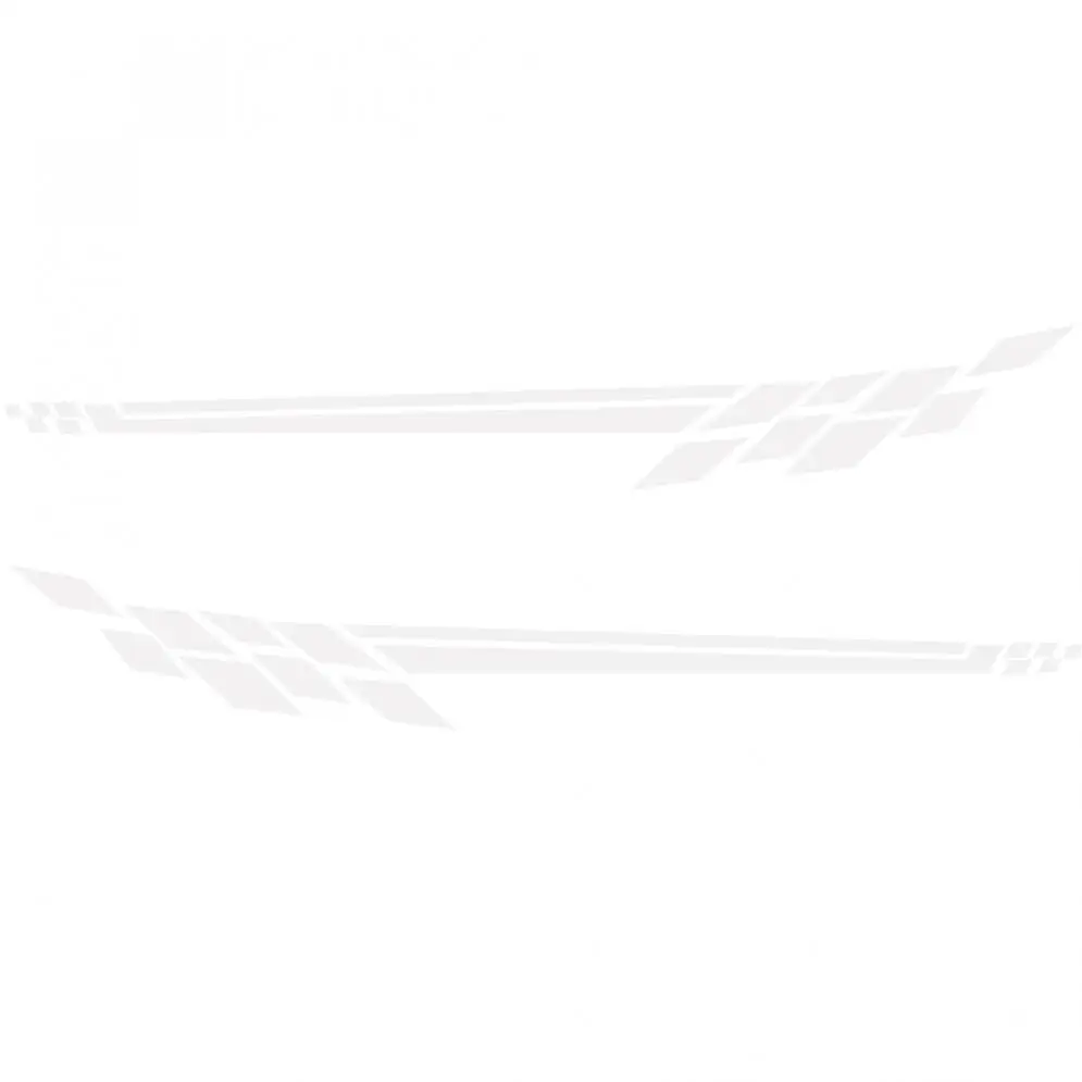 310CM Universal PVC 2 Colors Stripe Lattice Personality Car Racing Waist Line Mudguard Body Side Sticker | Автомобили и мотоциклы