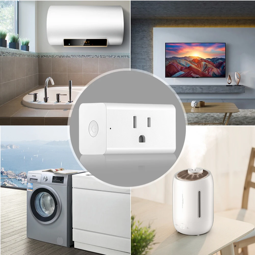 Мини умная розетка управления Wifi выключатель питания 15а + таймер умный пульт
