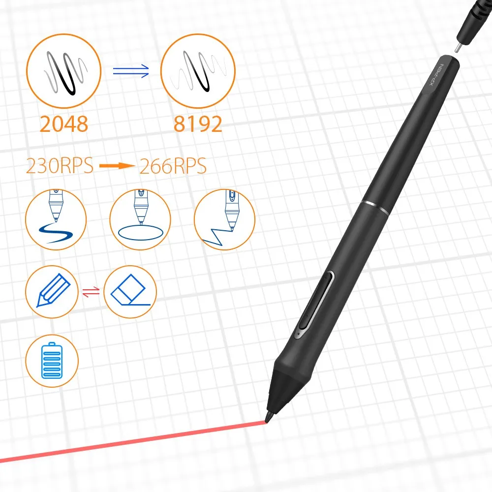 XP-Pen 22E Pro HD ips Цифровой Графический дисплей c экраном для професиональных разрешение 1080 P с разрешением 72% цветов с 16 экспресс-клавиш и регулируемая подставка