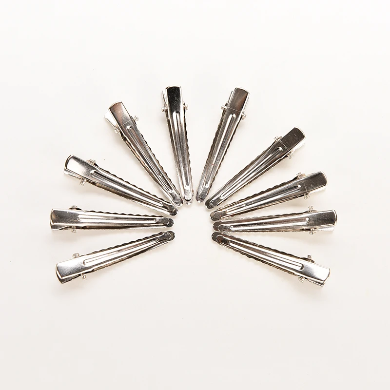 

50Pcs Flat Metal Single Prong Alligator Hair Clip For Hair Hairpins Barrette Bow Diy Clips Base For Women Girls 35