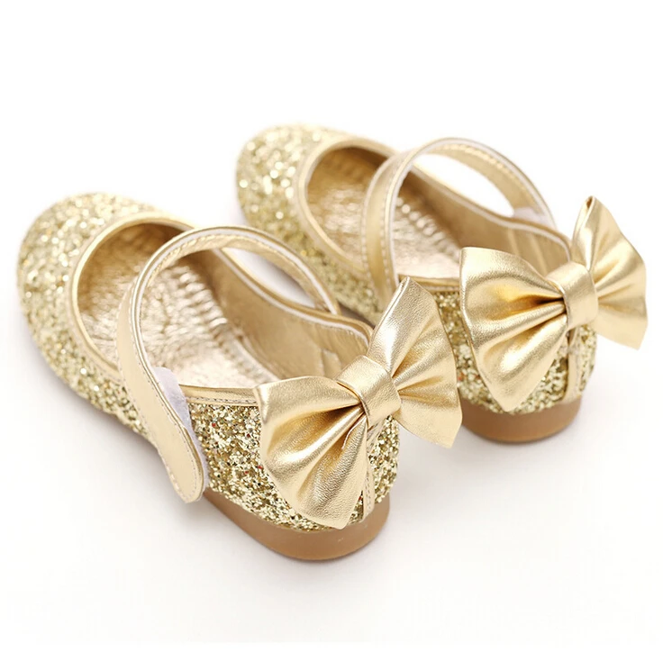 Kids Girls Glitter Princess Sandals Children Casual Wedding Shoes Square Heels Dress Party Size 26-34 | Детская одежда и обувь