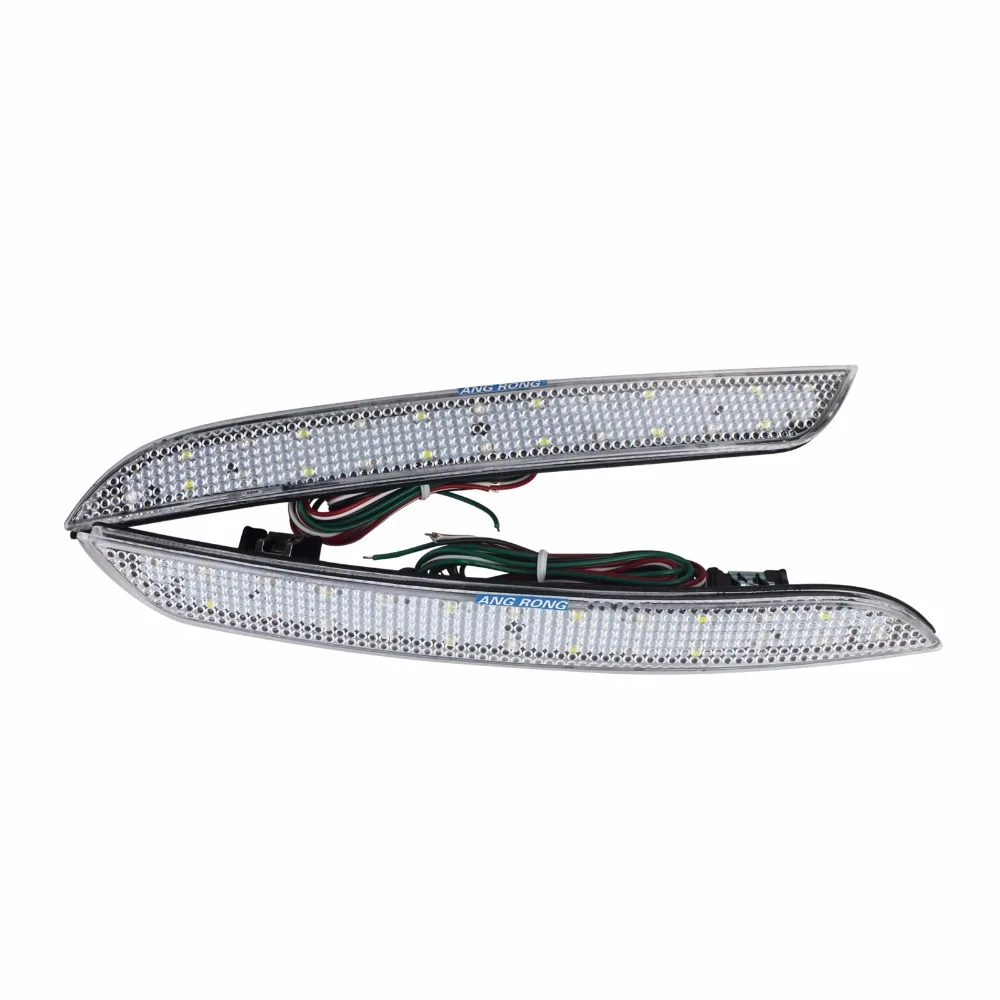 Светодиодный отражатель заднего бампера ANGRONG 2x для BMW 5 series 520d 520i 523i 525d 2009 2014(CA179)|brake