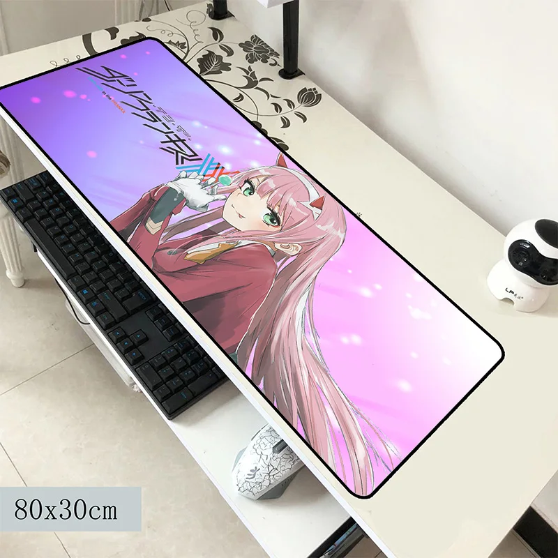 Коврик для мыши darling in the franxx 800x300x2 мм очаровательные компьютерные коврики игровые