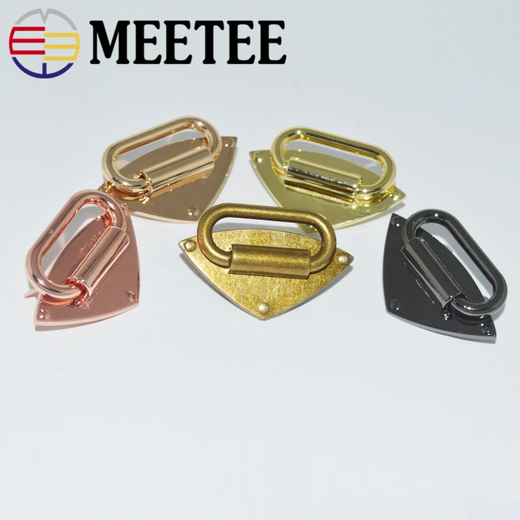 2шт Meetee 50*26 мм металл O D кольцо сумка пряжки Петлевое соединение Застежка Пряжка DIY Сумочка ремонт Аппаратные аксессуары Кожа ремесло
