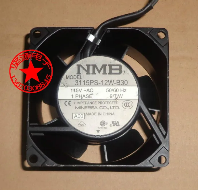 NMB MAT 3115PS 12W B30 A00 DC 115V 9W 80x80x38mm вентилятор охлаждения сервера|square fan|server fandc fan |