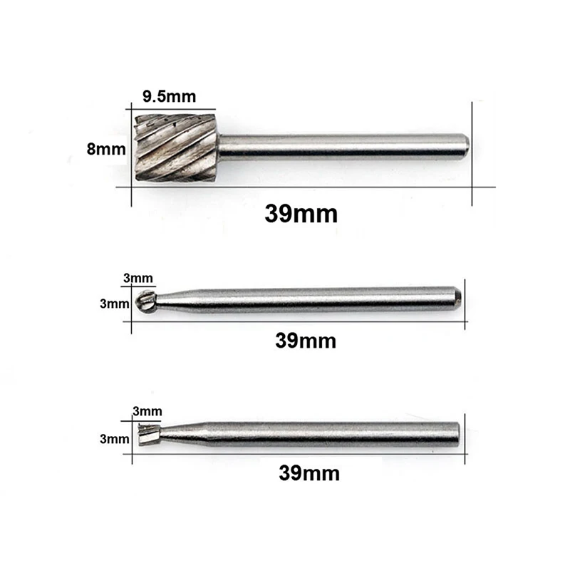 Tungfull вращающаяся фреза 6 шт. мини дрель Аксессуары Dremel инструмент для