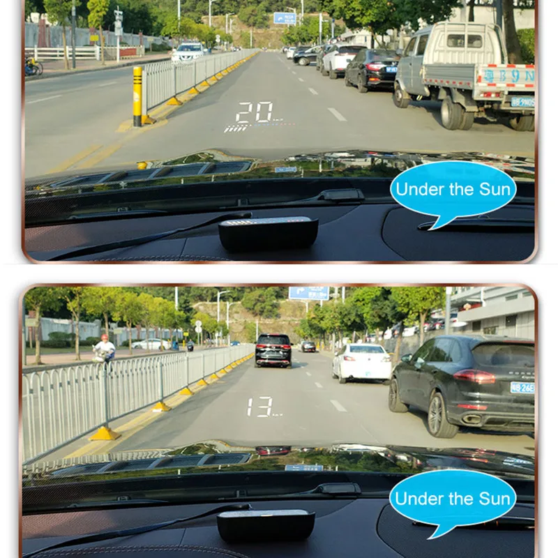 WiiYii M7 HUD OBD2 дисплей GPS с блендой объектива лобовое стекло проектор электронная
