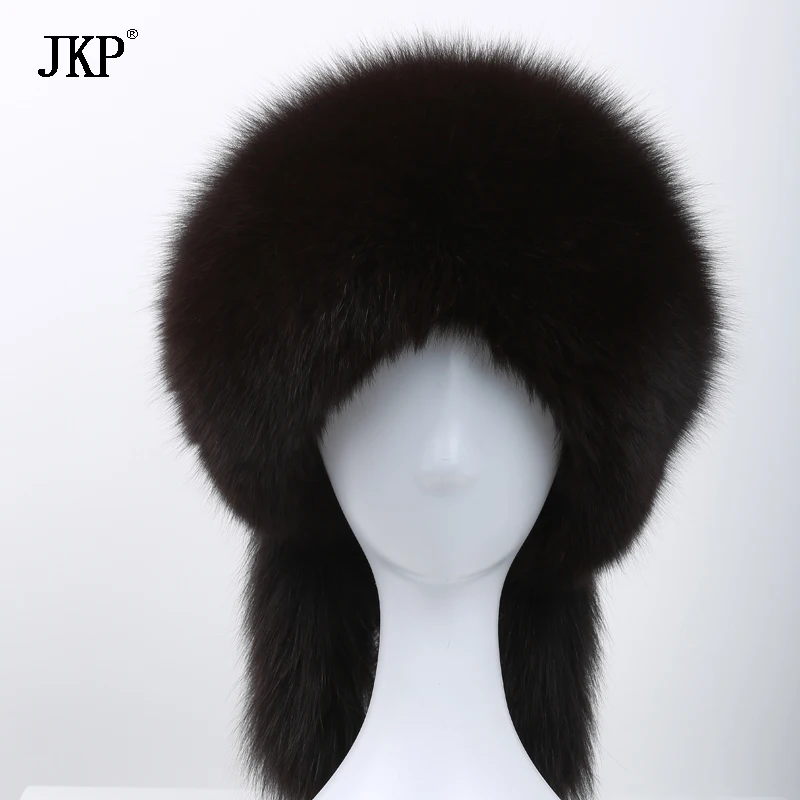 Лидер продаж натурального меха лисы шляпа для женщин зимние шапочки с 2020