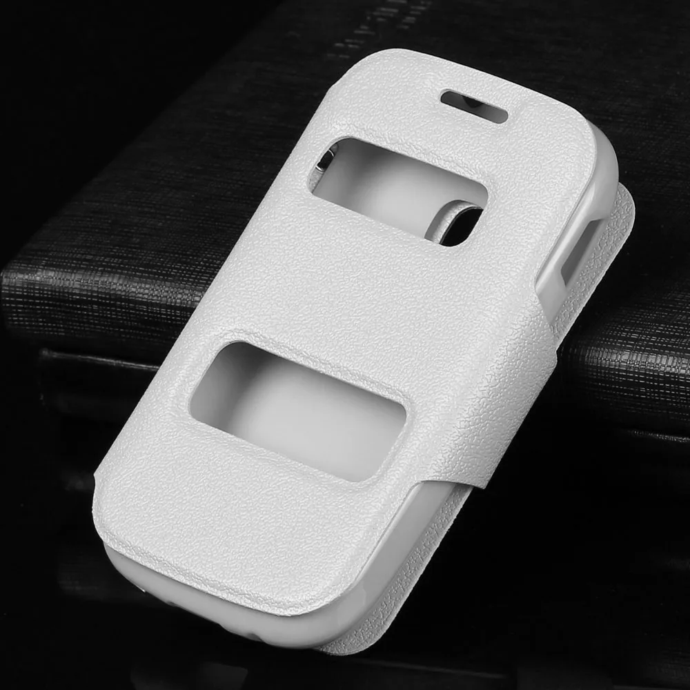 Из искусственной кожи 3.27For samsung galaxy young s6310 чехол для samsung galaxy young s6312 откидная крышка для сотового телефона чехол - Цвет: style1 White
