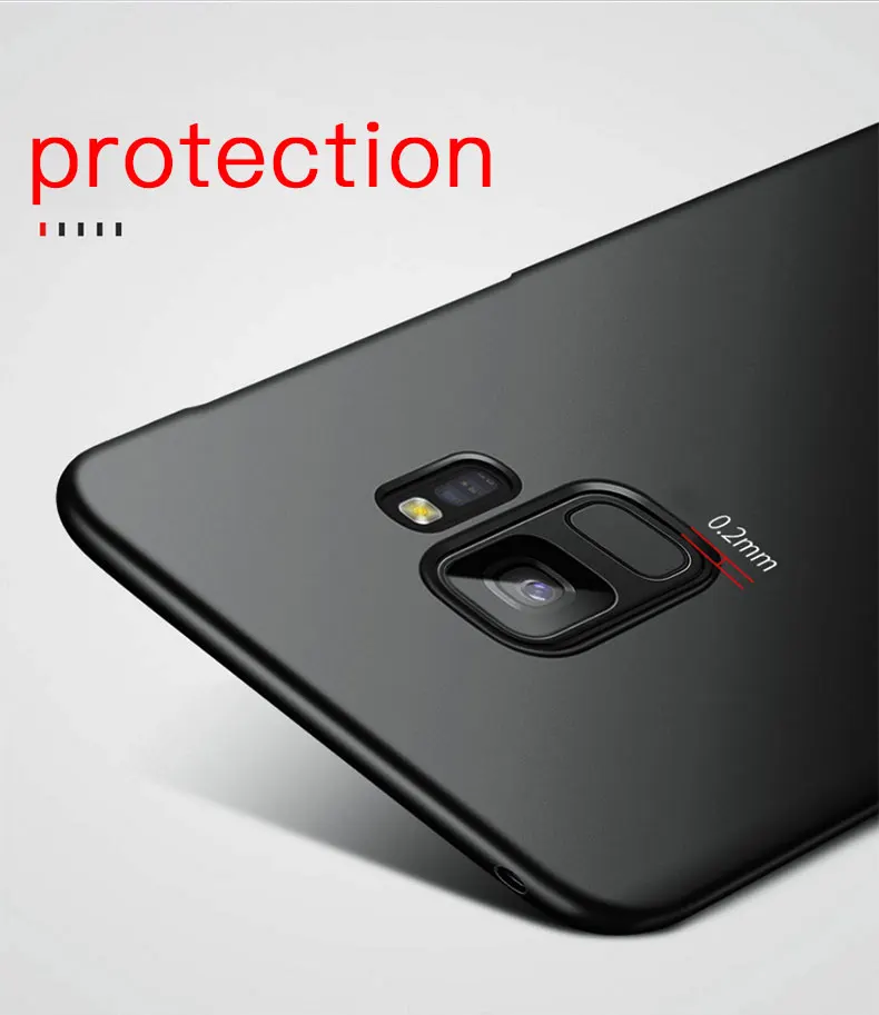 Ультратонкий матовый пластиковый чехол для телефона samsung Galaxy S8, S9 Plus, S7 Edge, чехол на заднюю панель s, чехол для samsung Note 8, 9, S9