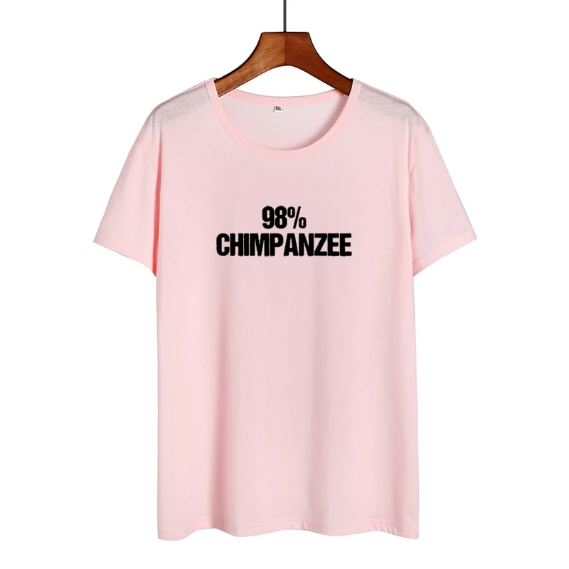 98% шимпанзе футболка с изображением Дарвина и надписью &quotЭволюция&quot Обезьяна