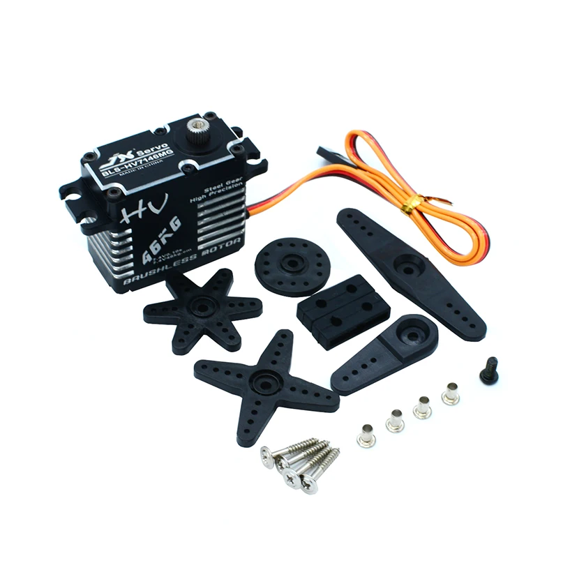 JX Servo BLS HV7146MG 46 кг стальная шестерня бесщеточный стандартный сервопривод для