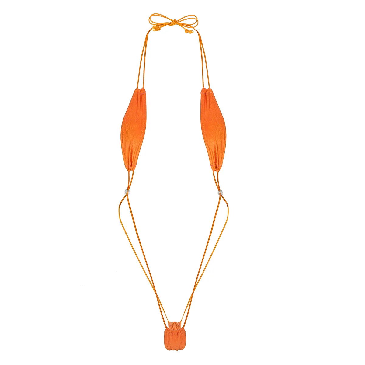 Orange Сексуальное мини микро бикини, нижнее белье, костюмы, купальники для женщин, экстремальные женские пляжные стринги, боди, купальник, комбинезон, сексуальная клубная одежда - Цвет: Orange
