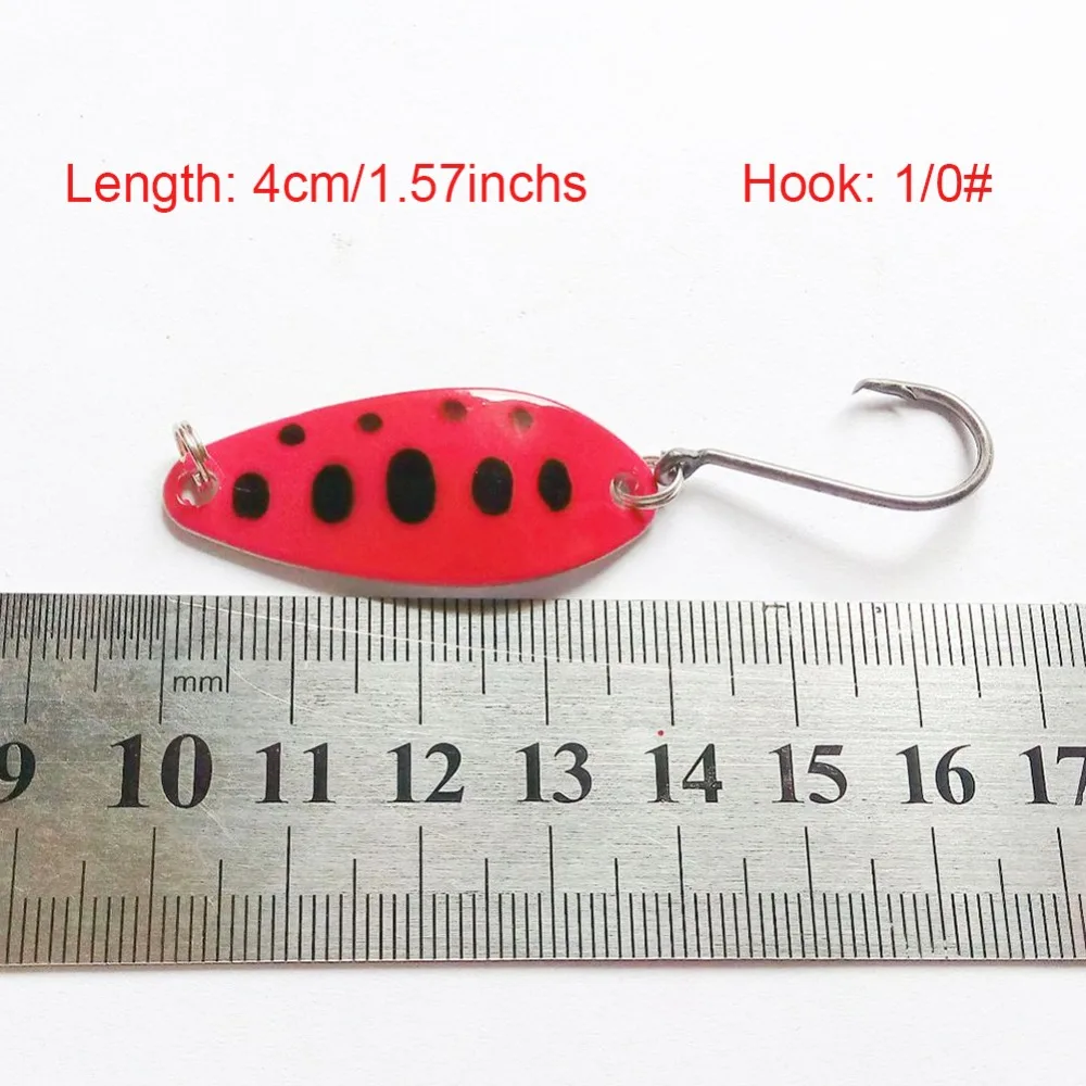 10-pieces Fishing Spoon Lure Hard Bait 4cm/6g Tear Drop Casting Trolling Lures Wobbler Freshwater Pike Bass pesca | Спорт и